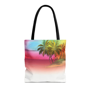 Watercolor Sunset Tote Bag - 3 Sizes