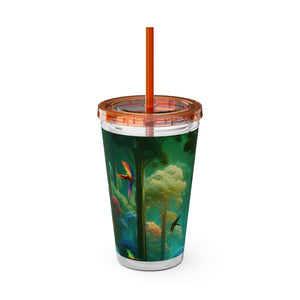 Tropical Tumbler with Straw | 16 oz: Flight School