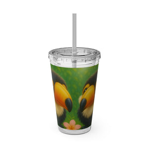 Tropical Tumbler with Straw | 16 oz: Baby Toucans
