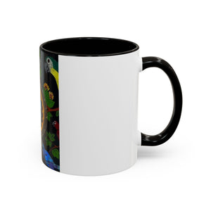 Colorful Mugs (11oz, 15oz), Butterflies & Parrots #1