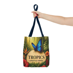 Rainforest Butterfly Coffee Brand Tote Bag - 3 Sizes