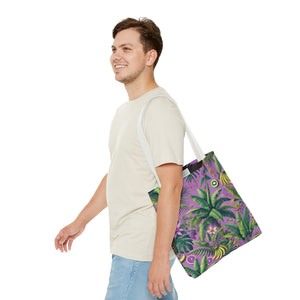 More Tropical Fruit/Deep Lilac Tote Bag - 3 Sizes