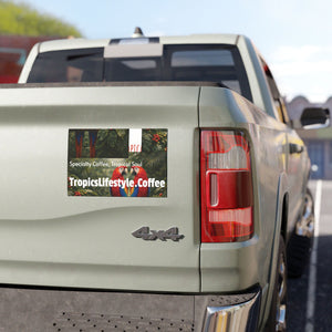 Car Magnet — Tropics Lifestyle Coffee Logo (Luxury Coffee, Tropical Soul)