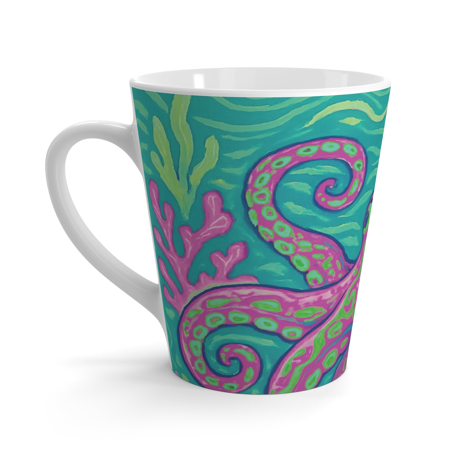 Latte White Mug - Gamma Kraken Joe