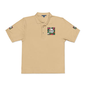 ‘Good Vibes’ Embroidered Polo ~ Tropics Lifestyle Coffee Logo, Many Colors