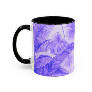 Accent Coffee Mug (11, 15oz), 8 Colors - Palm Serenity, Lilac