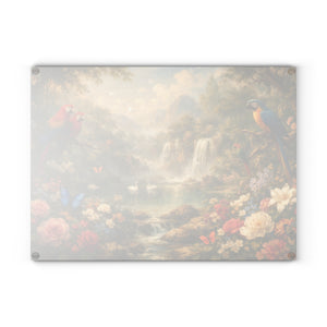 Glass Coffee Station Tray, 2 Sizes – Vintage Garden Waterfall