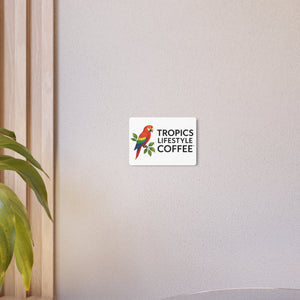 Metal Art Sign/Wall Decor — Tropics Lifestyle Coffee Parrot Logo