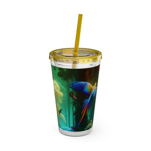 Tropical Tumbler with Straw | 16 oz: Flight School
