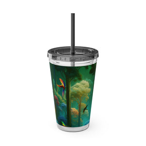 Tropical Tumbler with Straw | 16 oz: Flight School