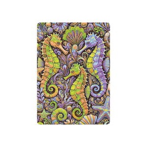 Poker Playing Cards - Seahorse Trio, Purple