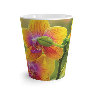 Fiesta Orchid Latte Mug — Floral Coffee Cup 12 oz