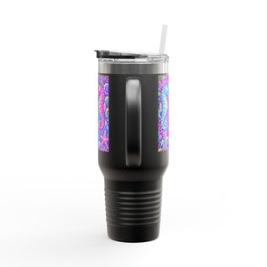 Seahorses/Fantasy Pop nsulated Travel Mug - 40oz - Perfect for Outdoor Adventures