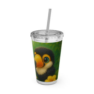 Tropical Tumbler with Straw | 16 oz: Baby Toucans