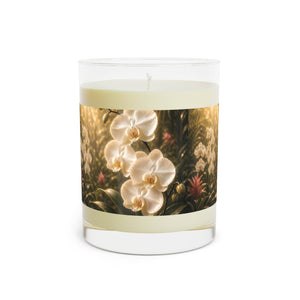Pearl Orchid Garden Scented Candle — Floral 11oz Glass Jar