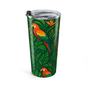 20oz Tumbler - Red Parrot Family Insulated Travel Cup