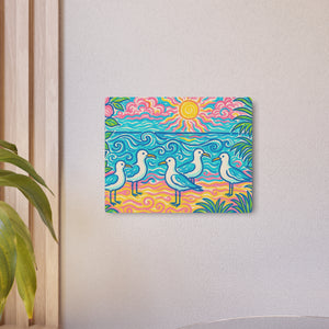 Metal Art Sign/Wall Decor ~ Seagulls on the Beach