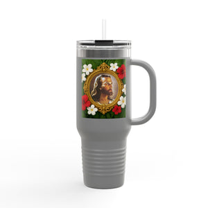 Religious Insulated Travel Mug, 40oz / "Head of Christ" Jesus Portrait - Perfect for Outdoor Adventures