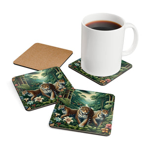 Coaster Set/4 - Rainforest Big Cats