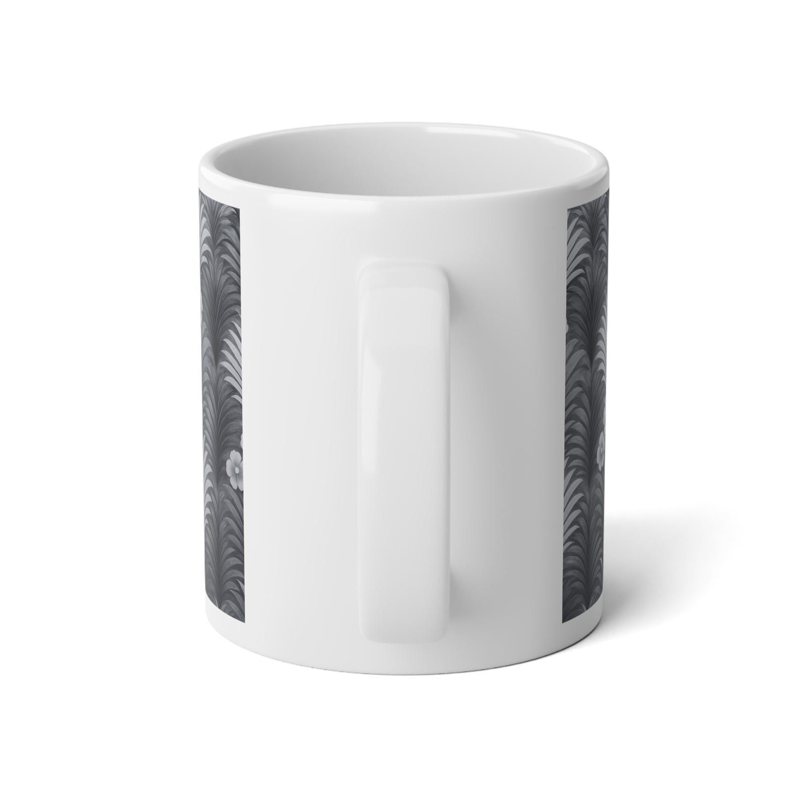 Jumbo Mug, 20oz, Sunrise Palms Noir | Tropical Coffee Cup