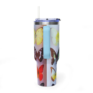40oz Butterfly Garden Vacuum Thermal Tumbler
