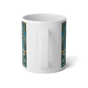 Jumbo Mug, 20oz, Tropical Fruit Teal | Tropical Coffee Cup