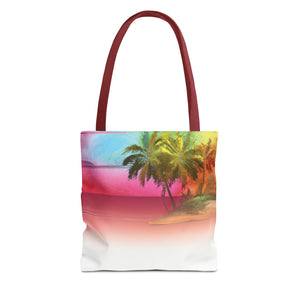 Watercolor Sunset Tote Bag - 3 Sizes