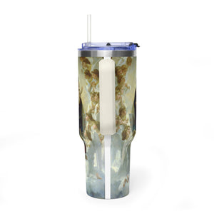 40oz Vacuum Tumbler - Madonna and Child with Angels Stainless Travel Mug