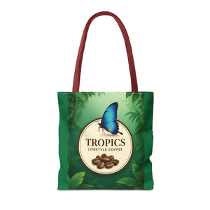 Branded Coffee Butterfly Tote Bag - 3 Sizes