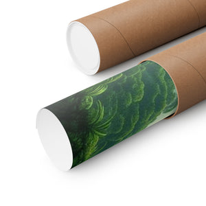 Tropics Lifestyle Coffee Poster — Rainforest Mist Matte Vertical Print