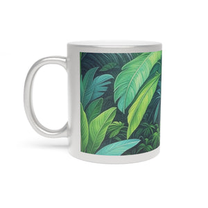 Tropical Metallic Mug, Gold or Silver - Rainforest Sleeping Spot
