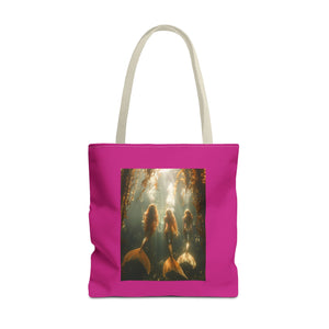 Three Mermaid Sisters, Pink ote Bag - 3 Sizes