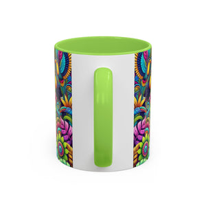 Accent Color Coffee Mug, Many Colors - 11oz & 15oz / Rainforest Music