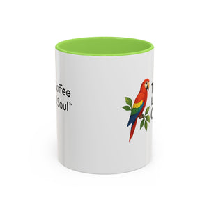 Tropics Lifestyle Coffee Mug — Colorful Macaw Parrot 11oz