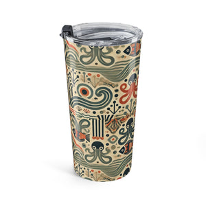 20oz Tumbler – Retro Octopus Insulated Travel Cup