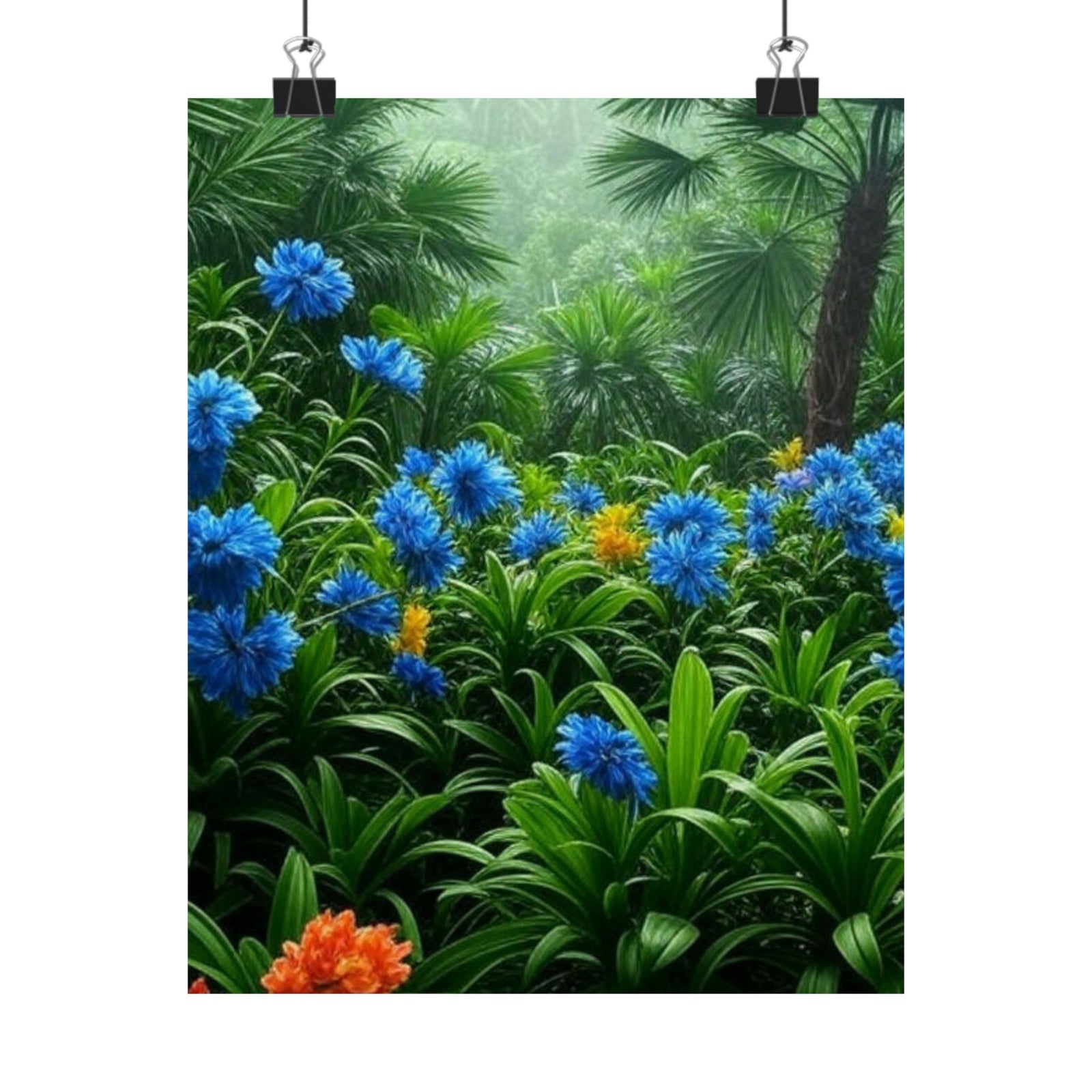After a Rainforest Rain Matte Giclee Poster - Museum-Grade Paper, Many Sizes  - Colorful Rainforest Decor for Home & Office