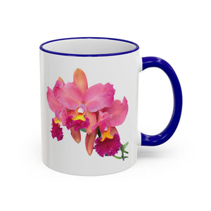Accent Rim & Handle Mug – Tropics Lifestyle Coffee, Deco Long Logo