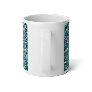 Jumbo Mug, 20oz, Turquoise Octopus | Tropical Coffee Cup