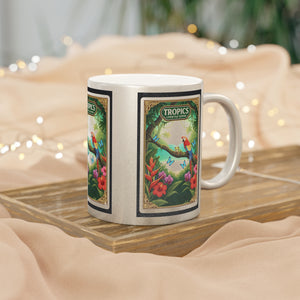 Tropical Metallic Mug, Gold or Silver - Seaside Rainforest Friends