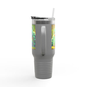 Insulated Travel Mug, 40oz / Baby Peacock - Perfect for Outdoor Adventures