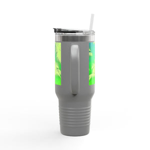 Insulated Travel Mug, 40oz / Palm Glow Green - Perfect for Outdoor Adventures