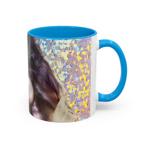 Colorful Mugs (11oz, 15oz), Disco Lavender Pearl Oyster Macro