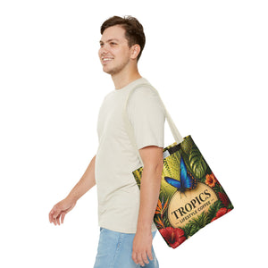 Rainforest Butterfly Coffee Brand Tote Bag - 3 Sizes