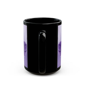 Black Coffee Mug - Purple Orchid Beauties