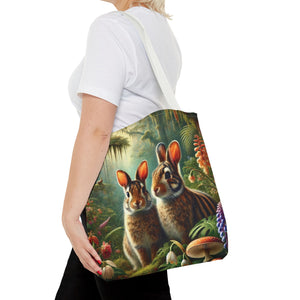 Tropical Sumatran Rabbits Tote Bag - 3 Sizes