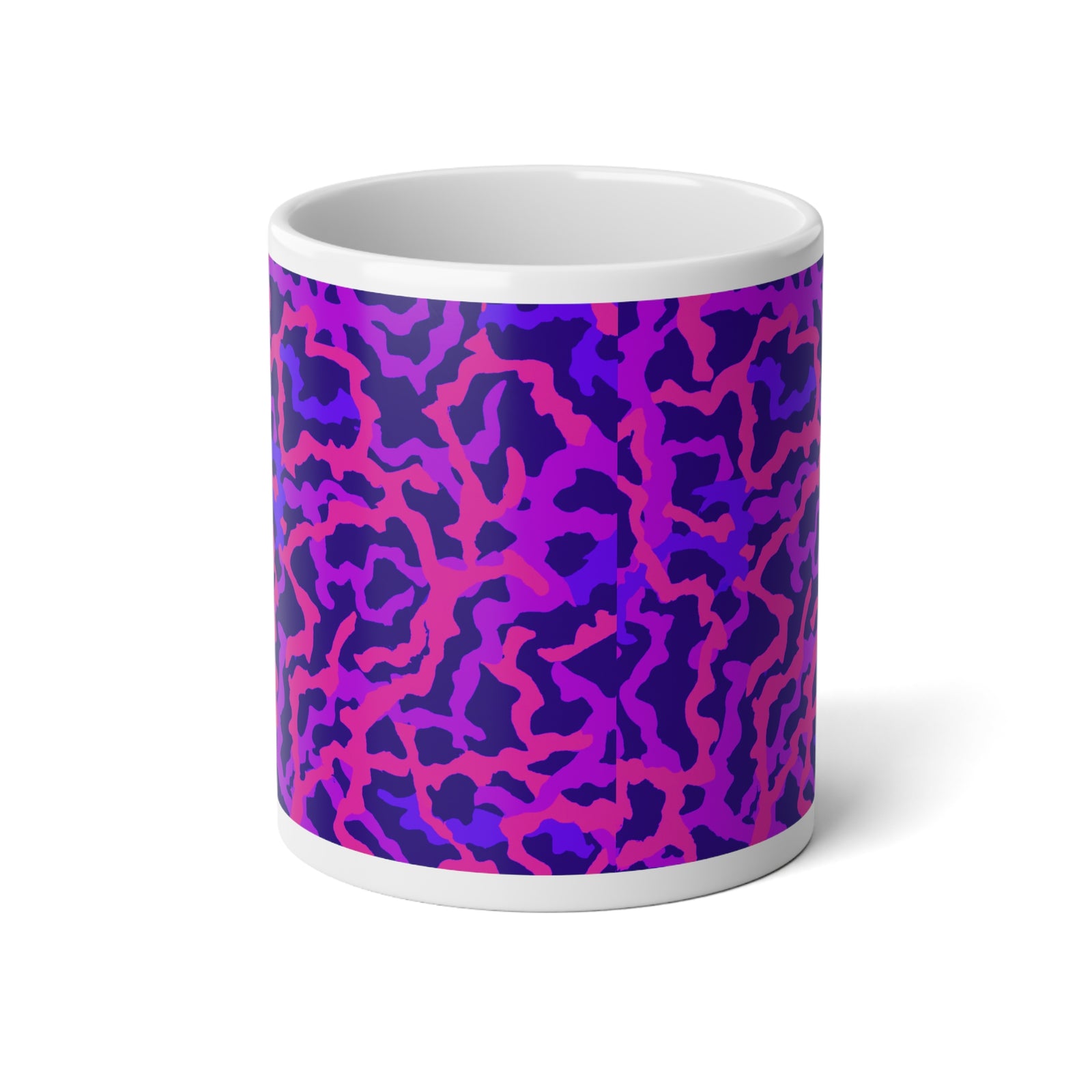Jumbo Mug, 20oz, Coral Threads Heatwave | Tropical Coffee Cup