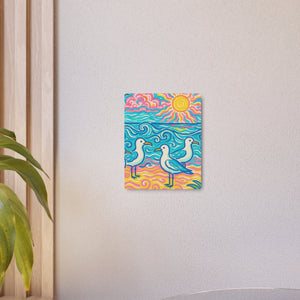 Metal Art Sign/Wall Decor ~ Seagulls on the Beach