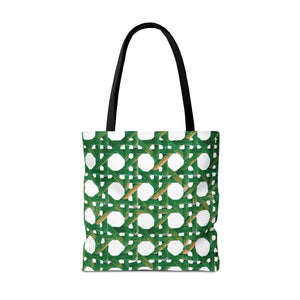 Beach Chair Wicker/Green Tote Bag - 3 Sizes