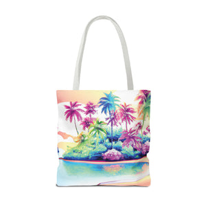 Watercolor Beach Tote Bag - 3 Sizes
