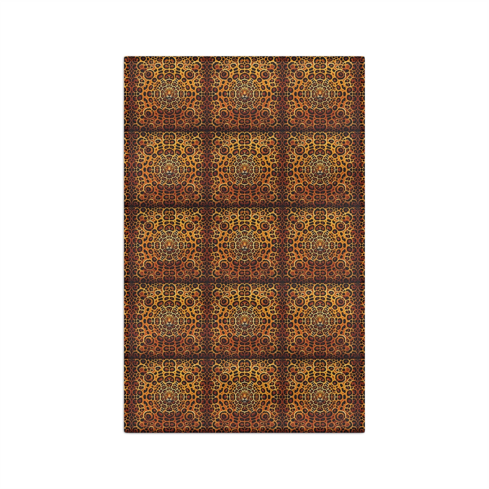 Microfiber Coffee/Tea Towel – Jaguar Kaleidoscope Mosaic